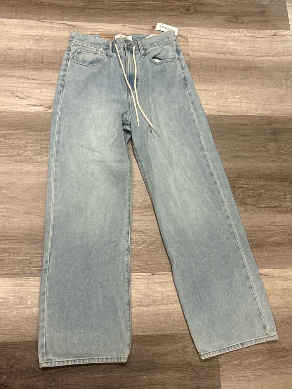PacSun Light Blue Relaxed Wide-Leg Men's Jeans